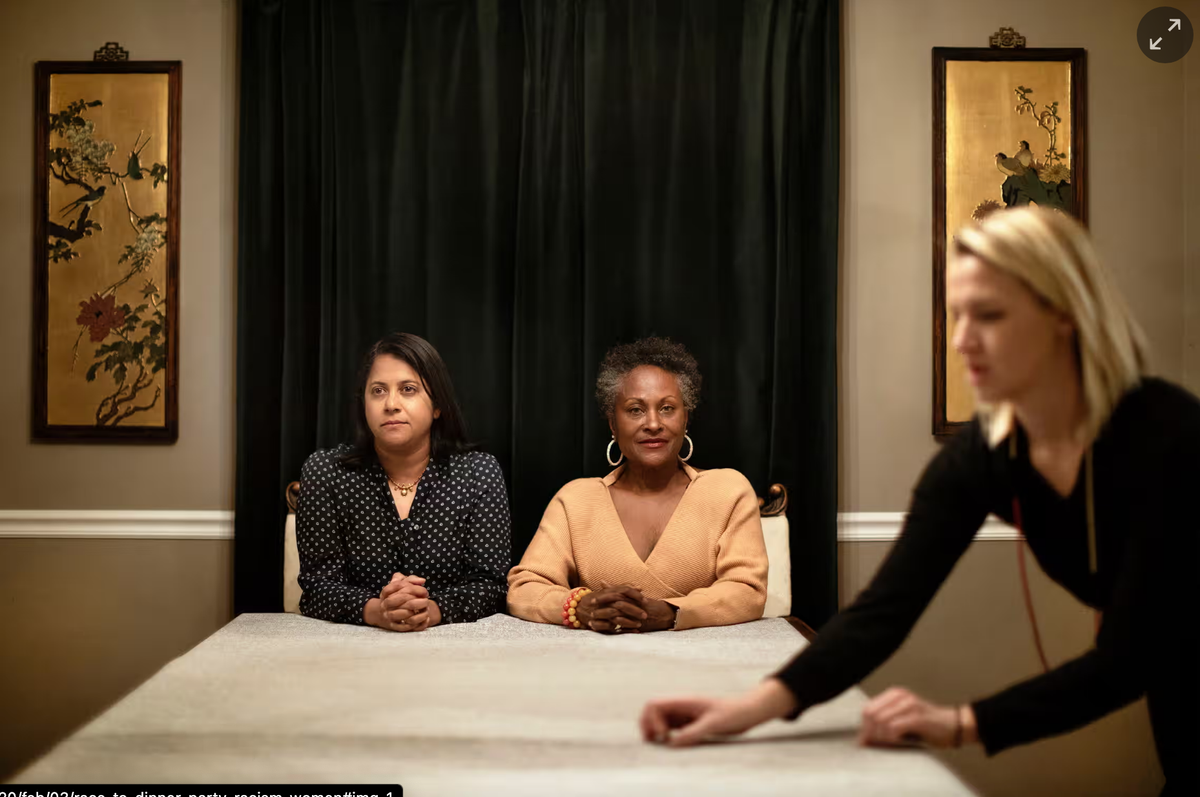 Elite White Women Pay Hefty Sums to Dine and Discover Their Inner Racist?